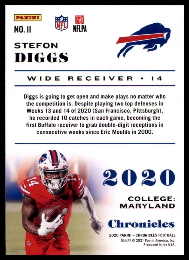 2020 Panini Chronicles - Stefon Diggs #11 - Football Card Single