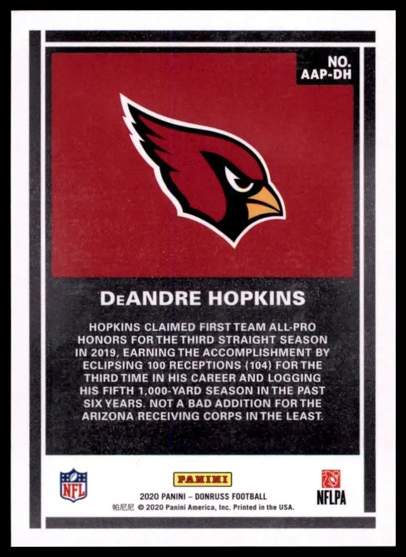2020 Panini Donruss - Action All-Pros DeAndre Hopkins #AAP-DH - Football Card Single