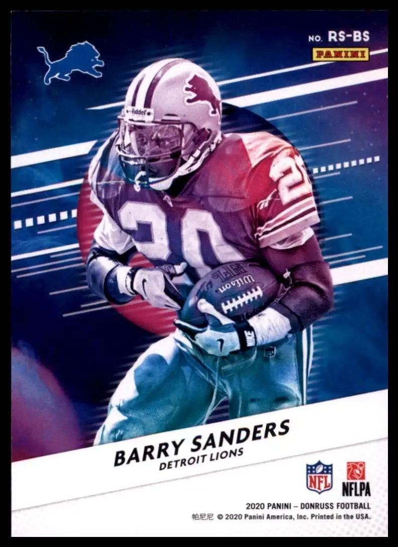 2020 Panini Donruss - Retro Series Barry Sanders #RS-BS - Football Card Single