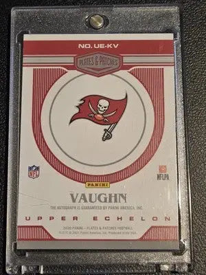 2020 Panini Plates & Patches Ke’Shawn Vaughn Rookie Upper Echelon Purple #/30 - Football Card Single