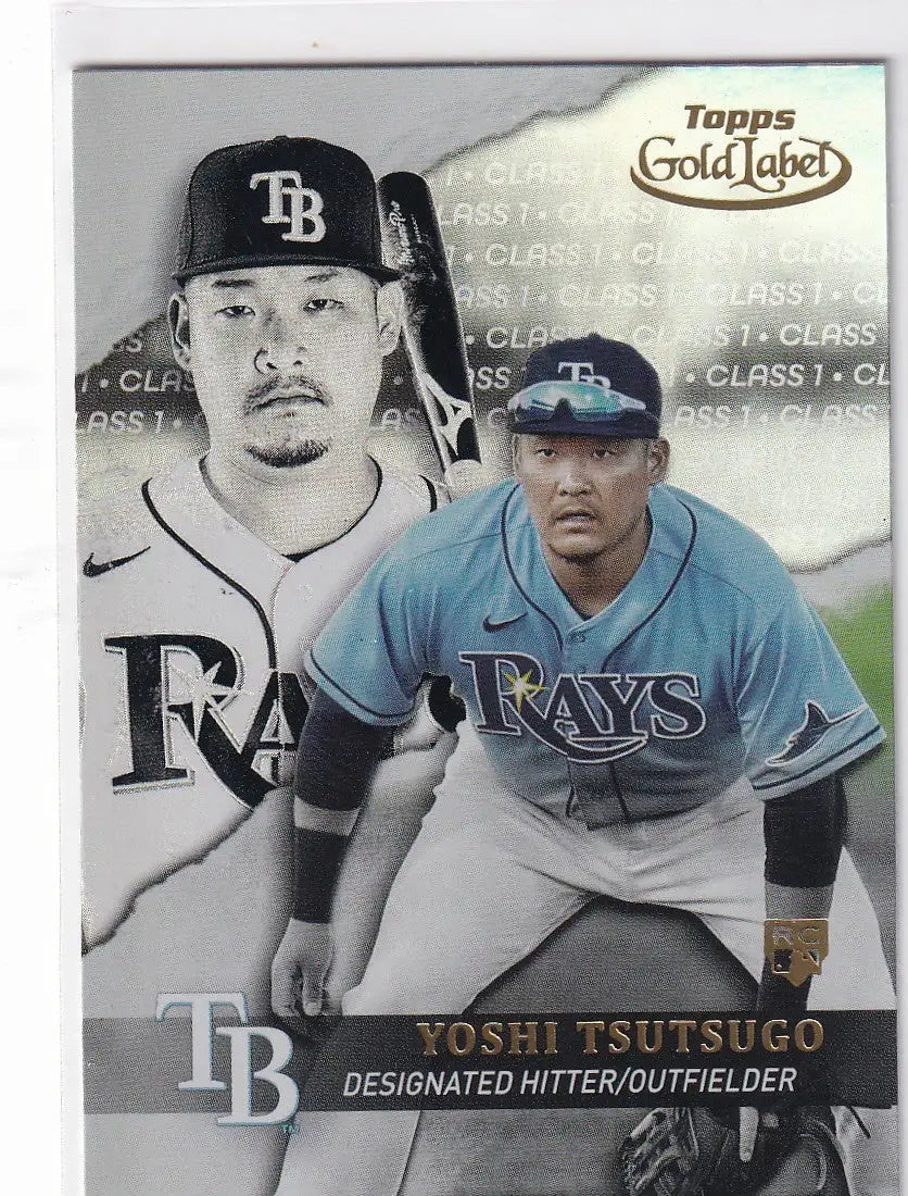 2020 TOPPS GOLD LABEL #90 YOSHI TSUTSUGO- TAMPA BAY RAYS - Baseball Card Single