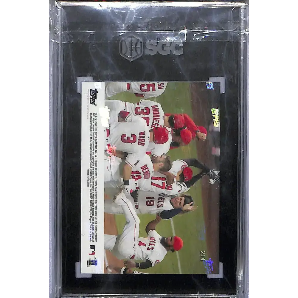 2020 Topps Now ##214 Shohei Ohtani SGC 10 Gem California Angels Baseball Card - Trading Card Singles