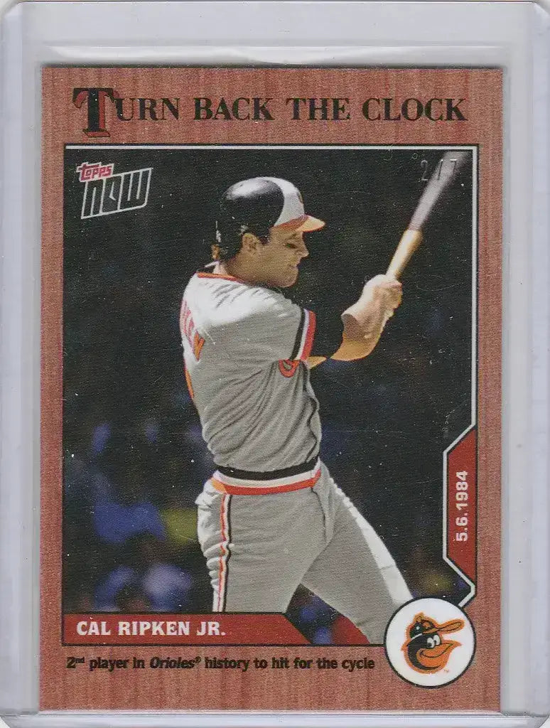 2020 Topps Now Cal Ripken Jr. #37 2/7 Turn Back the Clock - Baseball Card Single