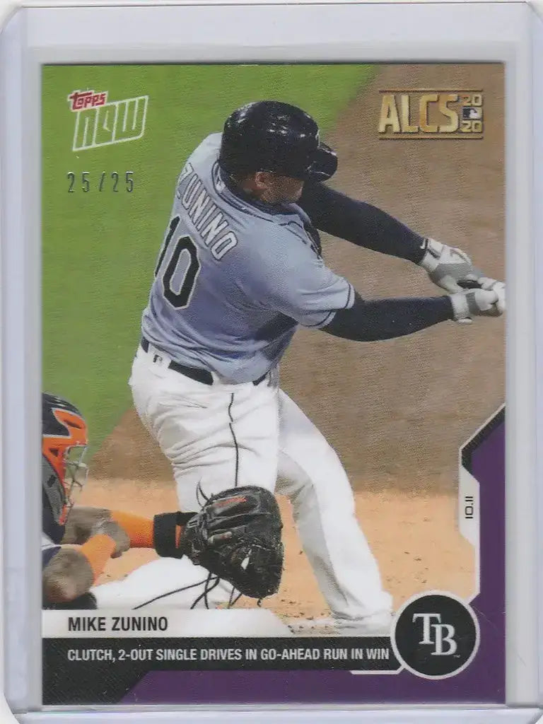 2020 Topps Now Parallel #400 MIKE ZUNINO TAMPA BAY RAYS 25/25 - Baseball Card Single
