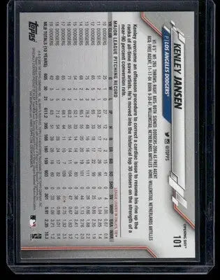2020 Topps Opening Day Kenley Jansen #101 Baseball - Baseball Card Single