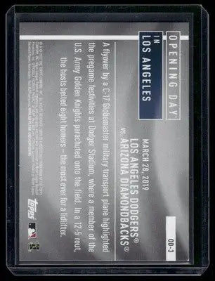 2020 Topps Opening Day #OD-3 Baseball - Baseball Card Single