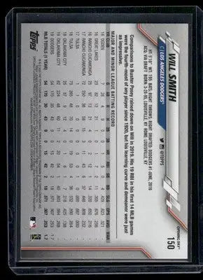 2020 Topps Opening Day Will Smith #150 Baseball - Baseball Card Single