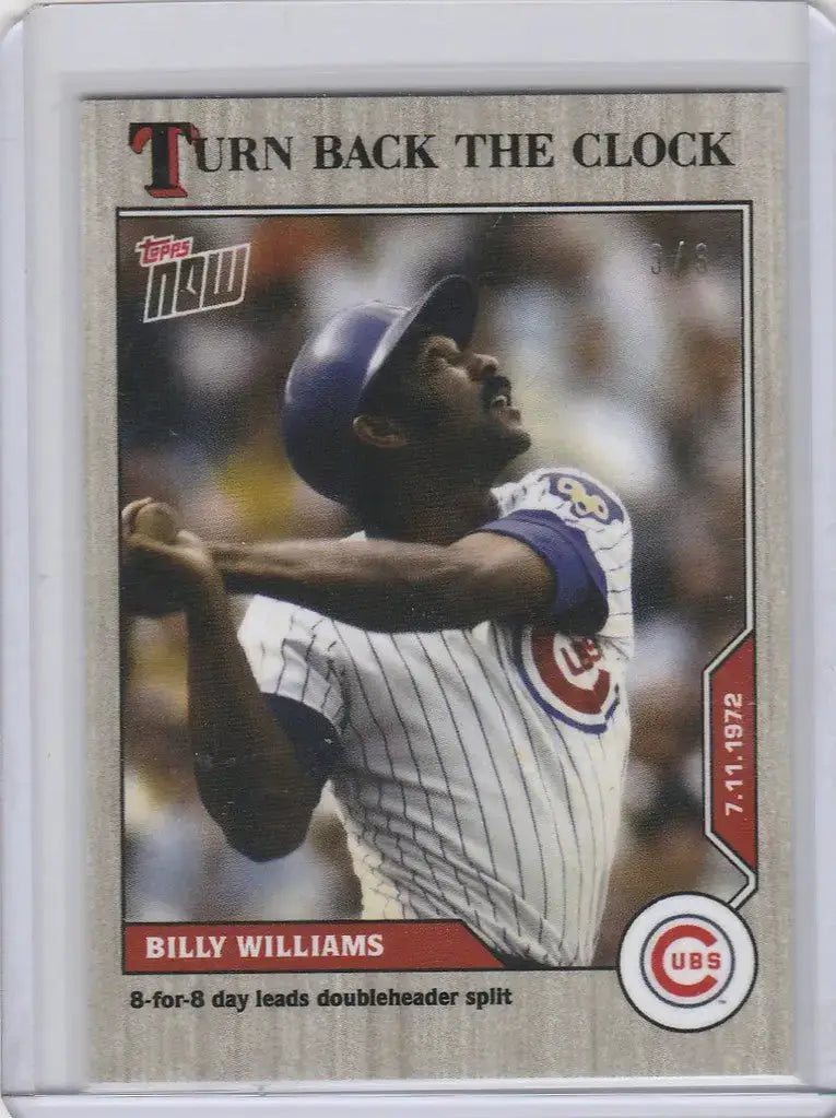 2020 Topps Turn Back the Clock 103 Billy Williams ASH Chicago Cubs 3/3 - Baseball Card Single