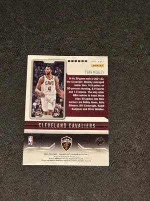 2021-22 Panini Chronicles #287 Evan Mobley - Basketball Card Single