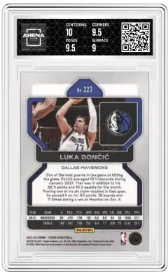 2021-22 Panini Prizm Luka Dončić #223 Basketball Arena Club 9.5 - Basketball Card Single