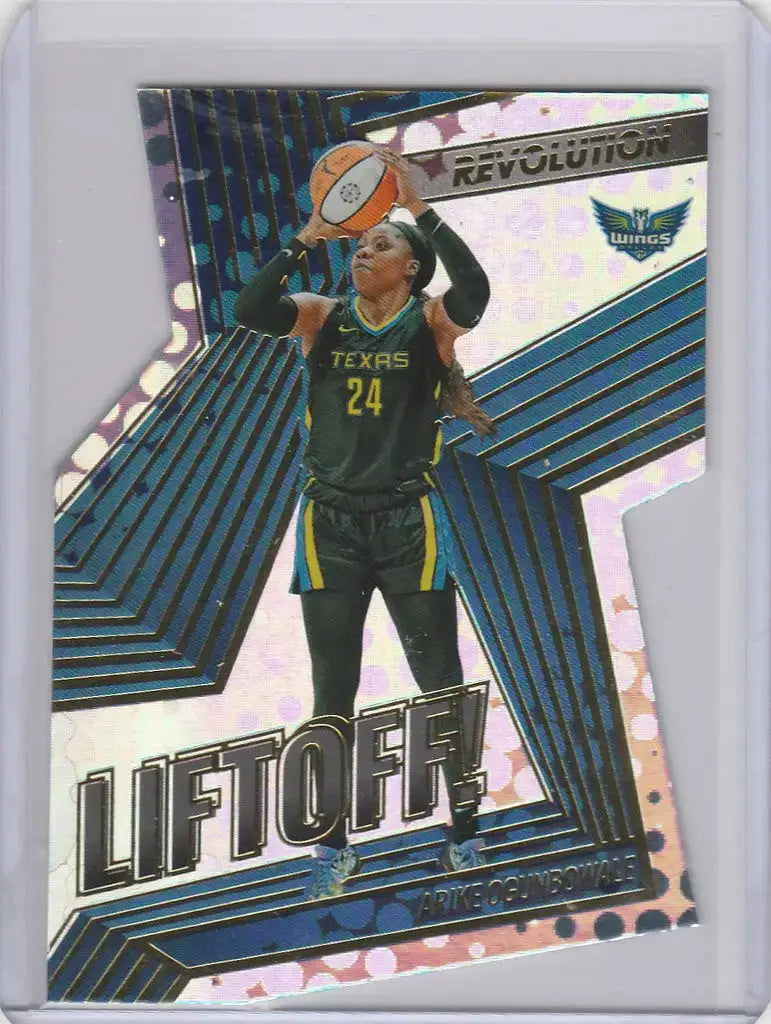 2021-22 Panini WNBA Revolution Lift Off Diecut #7 Arike Ogunbowale Dallas Wings - Basketball Card Single