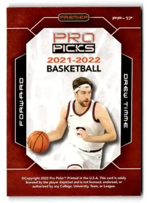 2021-22 Pro Picks Premier #PP-17 Drew Timme - Basketball Card Single