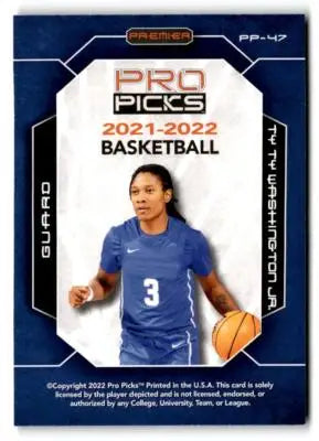 2021-22 Pro Picks Premier #PP-47 Ty Ty Washington Jr. - Basketball Card Single