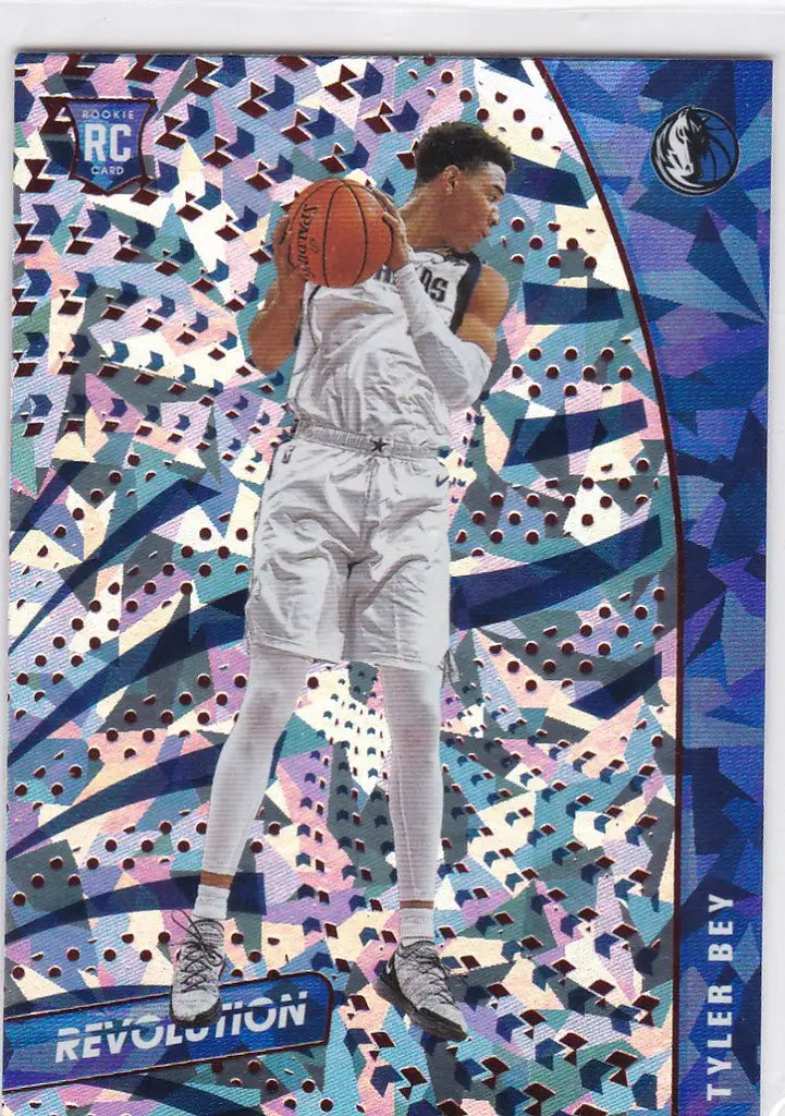 Holographic Tyler Bey Chinese New Year RC rookie card for Dallas Mavericks