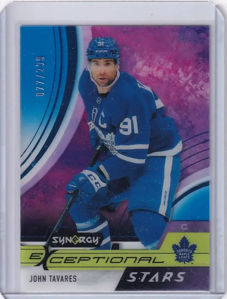 2021-22 Synergy Exceptional Stars John Tavares 77/299 Toronto Maple Leafs - Hockey Card Single