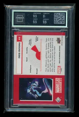 2021-22 Upper Deck Marvel Annual Blue Retail Nico Minoru #59 Arena Club 9.5 - Marvel Card Single