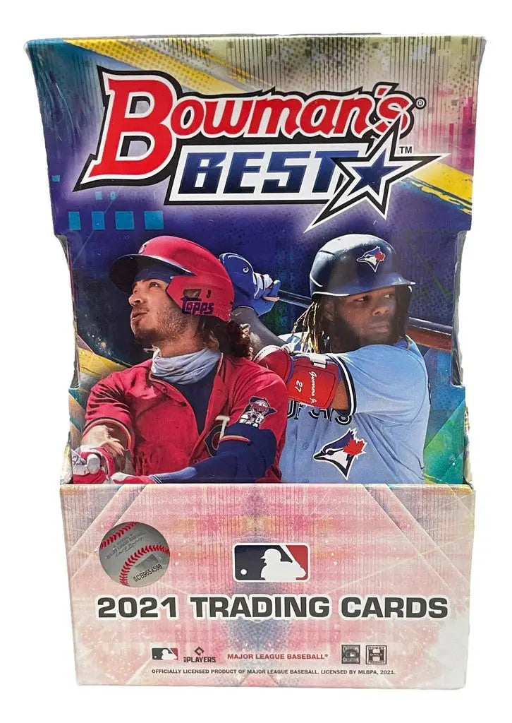 2021 Bowman Best Baseball Master Hobby Box featuring best baseball trading cards