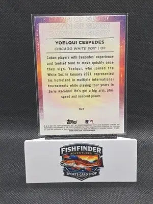 2021 Bowman Chrome - Dawn of Glory Mega Box Mojo Yoelqui Cespedes #DG-9 (RC) - Baseball Card Single
