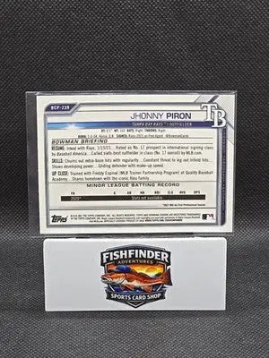 2021 Bowman Chrome - Prospects Jhonny Piron #BCP-239 Mojo Refractor (RC) - Baseball Card Single
