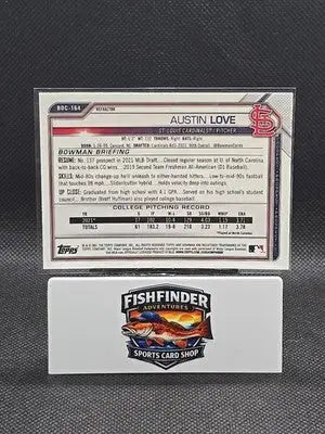 2021 Bowman Draft - Chrome Austin Love #BDC-164 Refractor (RC) - Baseball Card Single