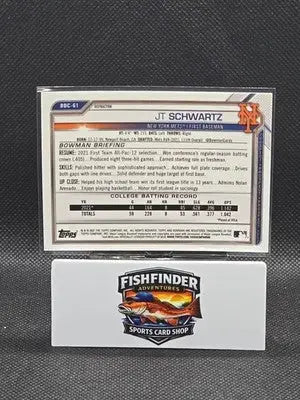 2021 Bowman Draft - Chrome JT Schwartz #BDC-61 Refractor (RC) - Baseball Card Single