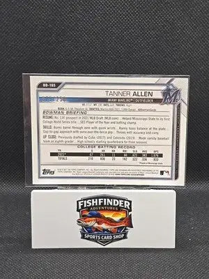 2021 Bowman Draft - Tanner Allen #BD-165 Purple /250 (RC) - Baseball Card Single