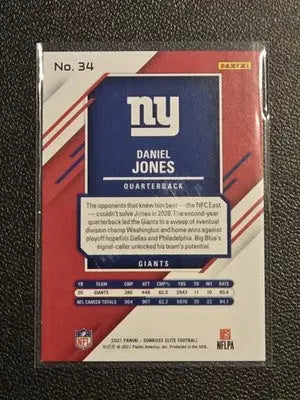 2021 Donruss Elite #34 Daniel Jones Green - Football Card Single