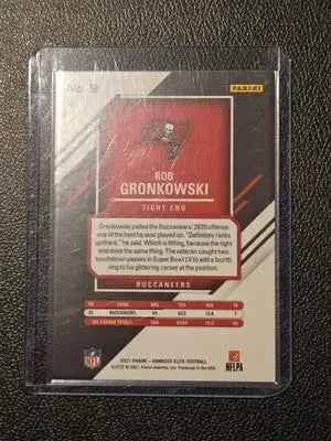 2021 Donruss Elite #9 Rob Gronkowski Aspirations Shimmer #/499