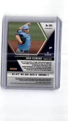 2021 Panini Mosaic #263 Josh Fleming Red - Baseball Card Single