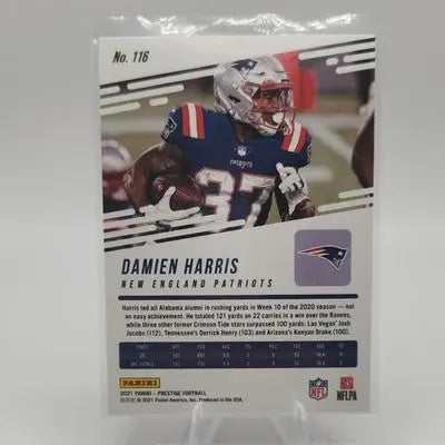 2021 Panini Prestige Damien Harris #116 Premium Red Xtra Points /299 Patriots - Football Card Single