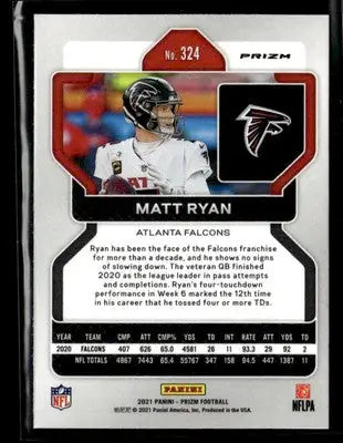 2021 Panini Prizm #324 Matt Ryan Silver - Football Card Single
