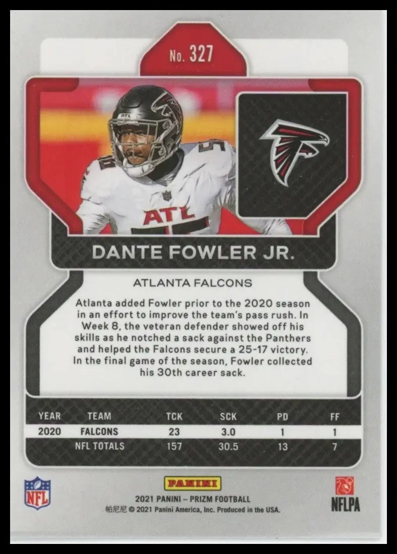 2021 Panini Prizm - Dante Fowler Jr. #327 - Football Card Single