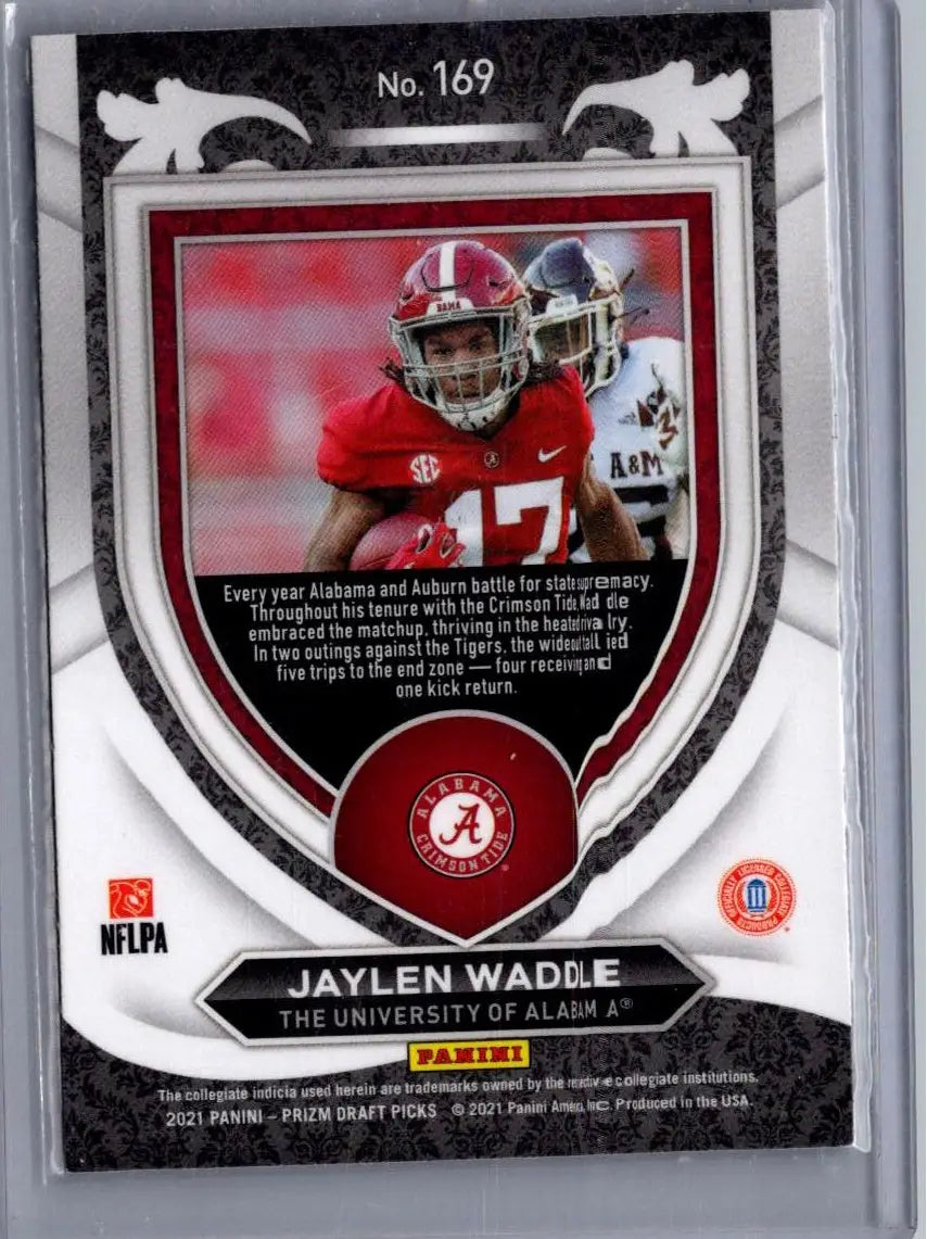 2021 Panini Prizm Draft Picks Collegiate #169 Jaylen Waddle - Football Card Single