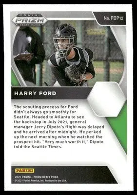 2021 Panini Prizm Draft Picks Harry Ford #PDP12 Baseball - Baseball Card Single