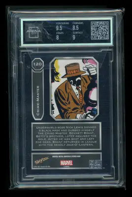 2021 Skybox Marvel Metal Universe Spider-Man Crime-Master #120 Arena Club 8.5 - Marvel Card Single