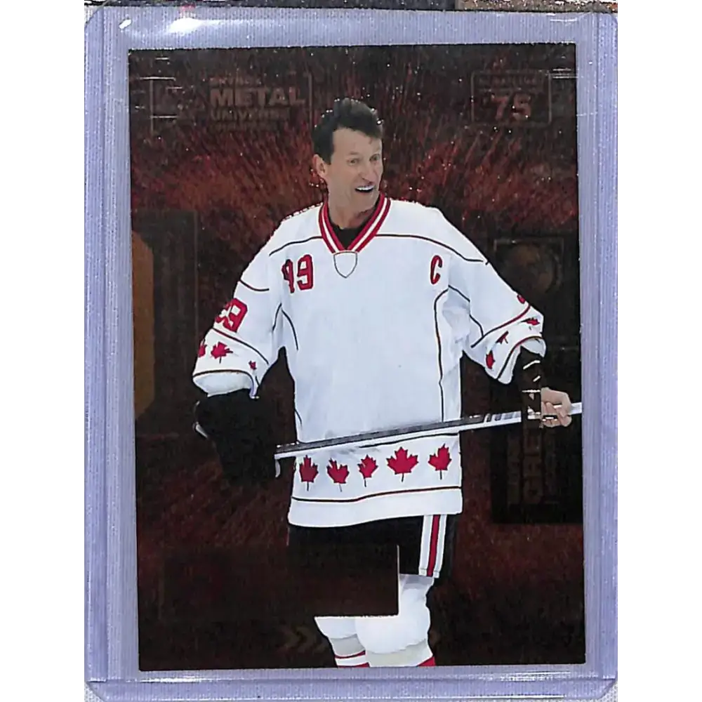 2021 Skybox Metal Universe Champions Copper #75 Wayne Gretzky NM-MT Hockey Card - Hockey Card Single