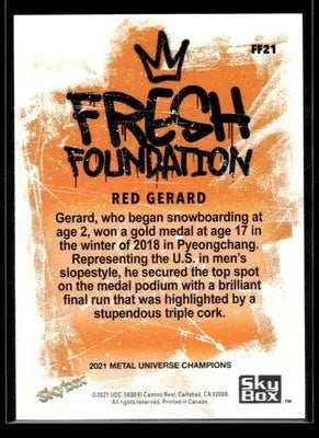 2021 SkyBox Metal Universe Champions Red Gerard #FF21 Fresh Foundation - Other