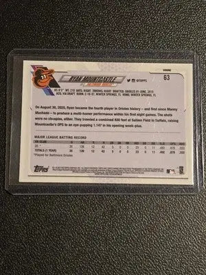 2021 Topps Chrome #63 Ryan Mountcastle - Baseball Card Single