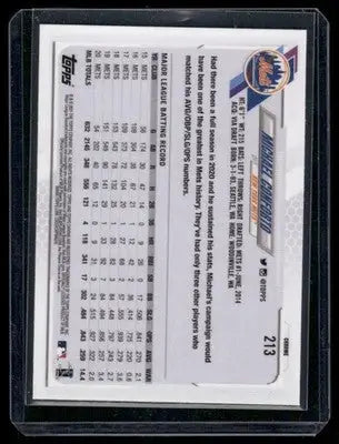 2021 Topps Chrome Michael Conforto #213 Baseball - Baseball Card Single