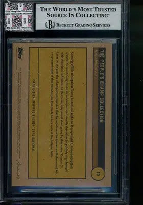 2021 Topps Muhammad Ali The People’s Champ #10 Worn Robe/ Word BGS Authentic - Sports Memorabilia