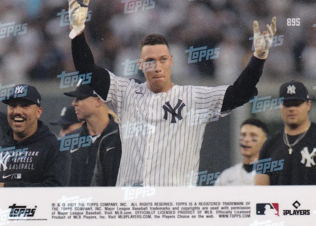 Aaron Judge baseball card from 2021 TOPPS NOW featuring New York Yankees player