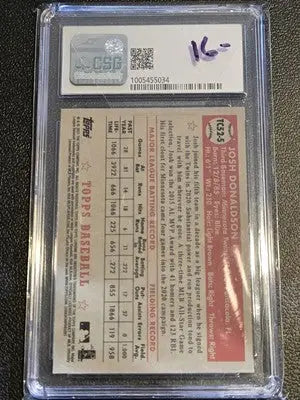 2021 Topps #TC52-5 Josh Donaldson 1952 Topps Redux Chrome CSG 9 - Baseball Card Single