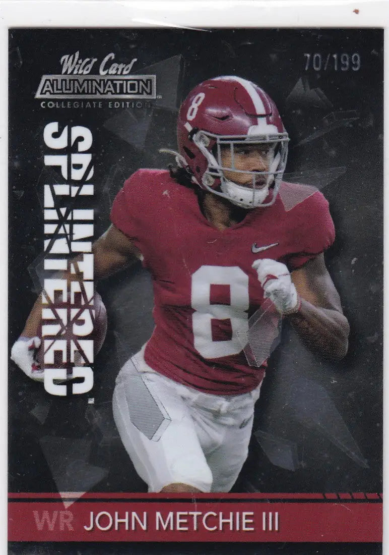 2021 Wild Card #ANSP-11 John Metchie III Splintered 70/199 Alabama - Football Card Single