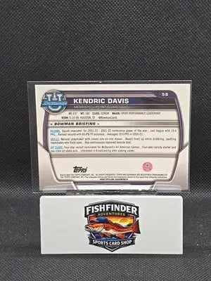 2022-23 Bowman University Chrome - Kendric Davis #59 Purple Shimmer Refractor... - Basketball Card Single