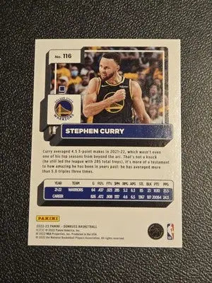 2022-23 Donruss #116 Stephen Curry - Basketball Card Single