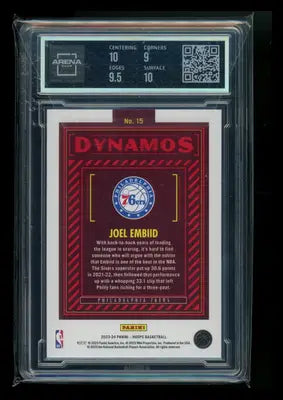 2022-23 Panini Chronicles DP Select Pink Chet Holmgren #GO-10A RC Arena Club 9.5 - Basketball Card Single
