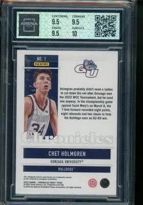 2022-23 Panini Chronicles Draft Picks Pink Chet Holmgren #No. 1 RC Arena Club 10 - Basketball Card Single