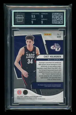 2022-23 Panini Chronicles Revolution Astro Chet Holmgren #2 RC Arena Club 9 - Basketball Card Single
