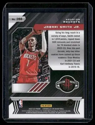 2022-23 Panini Chronicles XR Jabari Smith Jr. #288 Basketball - Basketball Card Single