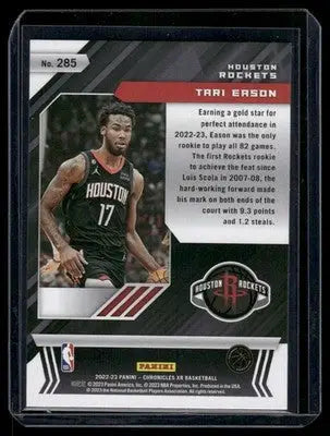 2022-23 Panini Chronicles XR Tari Eason #285 RC Basketball - Basketball Card Single